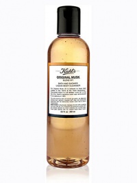 This richly foaming bath and shower gel gently yet effectively cleanses leaving skin soft and sensually fragranced with Kiehl's Original Musk. 8.4 oz. This richly foaming bath and shower gel gently yet effectively cleanses leaving skin soft and sensually fragranced with Kiehl's Original Musk. 8.4 oz.