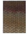 In striking, linked geometry, the Palermo area rug creates a captivating, luxurious color palette from black to tan. Woven of durable, long nylon fibers that also offer a soft hand, it serves to enliven any space with sheer modern style.