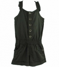 Epic Threads Sleeveless Solid Shortall Black Medium Epic Threads Sleeveless Solid Shortall Black Medium