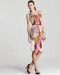 Dipping into vibrant prints and blazing color, this BASLER sheath is a glamorously graphic addition to your daily dress code. Dipping into vibrant prints and blazing color, this BASLER sheath is a glamorously graphic addition to your daily dress code.