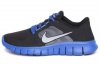 Kid's Nike Free Run 3 512165 004 Black Reflect Silver Royal Running Shoe (kids 7, Black Reflect Silver Royal)