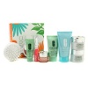 Bonus Travel Set: Scrub + Liquid Soap + Day Cream + Night Cream + Eye Cream + Body Cream + Lipgloss + Brush 8pcs