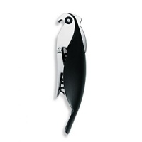 These adorable parrot corkscrews are the perfect addition to any party. Made of aluminum, they come in blue, green or black. These adorable parrot corkscrews are the perfect addition to any party. Made of aluminum, they come in blue, green or black.