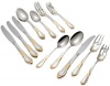 Yamazaki Cache Gold Accent 20-Piece Flatware Set, Service for 4