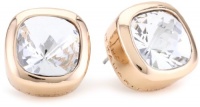 T Tahari Rose Gold Tone Singnature Stud Earrings