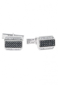 Effy Jewlery Gento Black Diamond Cufflinks, .82 TCW