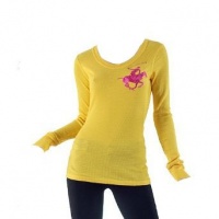 G2 Fashion Square Women's Polo Patch Long Sleeve Shirt G2 Fashion Square Women's Polo Patch Long Sleeve Shirt