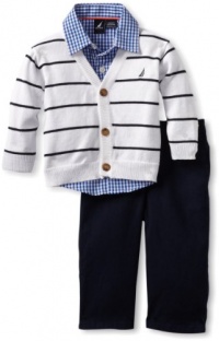Nautica Sportswear Kids Baby-boys Infant Sweater Set, Sail White, 12 Months Nautica Sportswear Kids Baby-boys Infant Sweater Set, Sail White, 12 Months