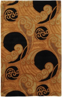 Black Surya Bombay 2'x3' Transitional Rectangle Area Rug from RugPal.com Black Surya Bombay 2'x3' Transitional Rectangle Area Rug from RugPal.com