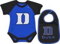 NCAA Unisex Infant/Toddler Duke Blue Devils Infant Derby Onesie & Bib Set (Royal, 0-3 mo) NCAA Unisex Infant/Toddler Duke Blue Devils Infant Derby Onesie & Bib Set (Royal, 0-3 mo)