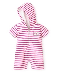 Kissy Kissy Infants' Ocean Amigos Terry Hooded Beach Romper - Sizes 0-18 Months Kissy Kissy Infants' Ocean Amigos Terry Hooded Beach Romper - Sizes 0-18 Months