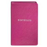 POST Birthday Book, Saffiano Pink