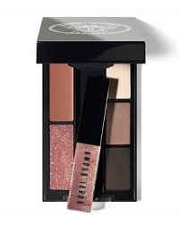 Your go-to gift. Monday to Sunday, this pocket-sized palette has you covered with Bobbi's most timeless, tried-and-true colors for eyes and lips. With three Eye Shadows, two Lip Colors and a mini Glitter Lip Gloss, this compact includes everything you need to achieve a classic but modern look. Your go-to gift. Monday to Sunday, this pocket-sized palette has you covered with Bobbi's most timeless, tried-and-true colors for eyes and lips. With three Eye Shadows, two Lip Colors and a mini Glitter Lip Gloss, this compact includes everything you need to achieve a classic but modern look.