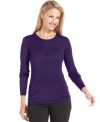 Slip into Charter Club's super-soft petite wool sweater. In a selection of versatile colors, you'll want more than one!