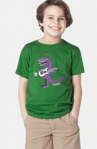 Lacoste Boys Short Sleeve Crewneck T-shirt Green, Size 8YR- TJ3305 Lacoste Boys Short Sleeve Crewneck T-shirt Green, Size 8YR- TJ3305