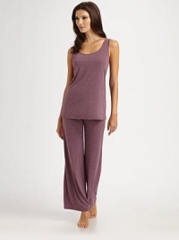An comfortable style with a wide scoopneck design, perfect for layering or lounging. ScoopneckSleevelessPull-on styleAbout 26 from shoulder to hem67% polyester/33% rayonMachine washImported An comfortable style with a wide scoopneck design, perfect for layering or lounging. ScoopneckSleevelessPull-on styleAbout 26 from shoulder to hem67% polyester/33% rayonMachine washImported