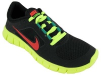 Nike Kids's NIKE FREE RUN 3 (GS) RUNNING SHOES 3.5 (BLACK/BRGHT CRMSN/VLT/STDM GRN) Nike Kids's NIKE FREE RUN 3 (GS) RUNNING SHOES 3.5 (BLACK/BRGHT CRMSN/VLT/STDM GRN)