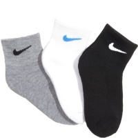 Nike Kids' Performance Boys Socks 3-Pair (Shoe: 9C-13C Sock: Kids' M) Nike Kids' Performance Boys Socks 3-Pair (Shoe: 9C-13C Sock: Kids' M)