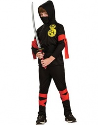 Child Black Ninja Costume Child Black Ninja Costume