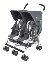 Maclaren Twin Triumph Stroller, Charcoal/Silver Maclaren Twin Triumph Stroller, Charcoal/Silver