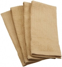 Excello Waffle Terry Towel, Pebble, Set of 4 Excello Waffle Terry Towel, Pebble, Set of 4