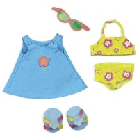 North American Bear Company Rosy Cheeks Big Sister Beach Outfit Set North American Bear Company Rosy Cheeks Big Sister Beach Outfit Set