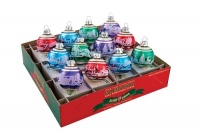 Christopher Radko Shiny-Brite Jubilant Jolly 1-3/4-Inch Mini Signature Flocked Ornament, Set of 12 Christopher Radko Shiny-Brite Jubilant Jolly 1-3/4-Inch Mini Signature Flocked Ornament, Set of 12