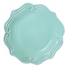 Vietri Incanto Aqua Baroque Salad Plate 9 in D (Set of 2)