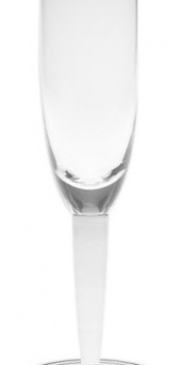 Denby White Glassware Champagne Flutes, Set of 2 Denby White Glassware Champagne Flutes, Set of 2