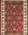 Dalyn Rugs Jewel JW10 Red Round Hand Tufted Rug, 8-Feet