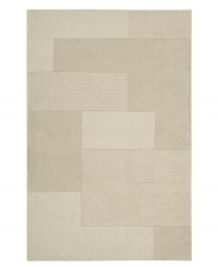 An abstract pattern makes a bold, modern statement upon this inviting Bowery area rug from Calvin Klein. Generously thick wool fibers are hand tufted in India for remarkable strength and detailed design. An abstract pattern makes a bold, modern statement upon this inviting Bowery area rug from Calvin Klein. Generously thick wool fibers are hand tufted in India for remarkable strength and detailed design.