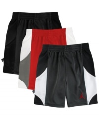 He'll be flying high when he's wearing these comfortable Jordan shorts from Nike. He'll be flying high when he's wearing these comfortable Jordan shorts from Nike.