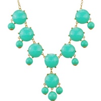 Bubble Bib Necklace, Light Blue Bubble Necklace, Bubble Light Blue Necklace,Turquoise Necklace(Fn0518) Bubble Bib Necklace, Light Blue Bubble Necklace, Bubble Light Blue Necklace,Turquoise Necklace(Fn0518)