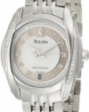 Bulova Women's 96R141 Precisionist Tanglewood Diamond Steel Bracelet Watch