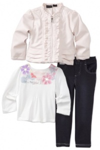 Calvin Klein Girls 2-6x Cks 3 Piece Pant And Top Set Calvin Klein Girls 2-6x Cks 3 Piece Pant And Top Set