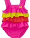 Carter's Baby-Girls Newborn 1 Piece Swimsuit, Pink, 3-6 Months