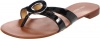 Nine West Women's Racket Thong Sandal,Black,7 M US