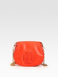 Soft vegetable-dyed leather in a demure, rounded silhouette topped with a chic chain shoulder strap.Removable shoulder strap, 24½ dropFlap snap closureOne inside open pocketCanvas lining8¼W X 7H X 1½DImported Soft vegetable-dyed leather in a demure, rounded silhouette topped with a chic chain shoulder strap.Removable shoulder strap, 24½ dropFlap snap closureOne inside open pocketCanvas lining8¼W X 7H X 1½DImported