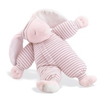 North American Bear Company Sleepyhead Bunny Pink, Pink Stripe, Medium North American Bear Company Sleepyhead Bunny Pink, Pink Stripe, Medium