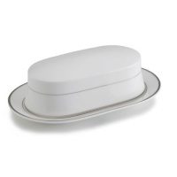 Mikasa Cameo Platinum COVERED BUTTER Mikasa Cameo Platinum COVERED BUTTER