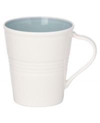 Find style and substance in the Tin Can Alley mug. A blue glaze and concentric grooves – seven degrees – give the Lenox dinnerware an understated elegance in versatile bone china. Find style and substance in the Tin Can Alley mug. A blue glaze and concentric grooves – seven degrees – give the Lenox dinnerware an understated elegance in versatile bone china.