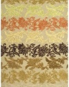 Safavieh Soho Collection SOH824A Handmade Sage New Zealand Wool Area Rug, 5-Feet by 8-Feet