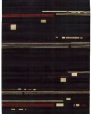 Nourison Parallels PR04 Rug - Black Size - 1.9 x 2.9 ft.