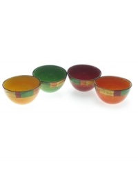 Get it while it's hot. Caliente bowls from Certified International feature a fiery colorblock design that's sure to spice up even the most ordinary meals. Get it while it's hot. Caliente bowls from Certified International feature a fiery colorblock design that's sure to spice up even the most ordinary meals.