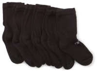Champion Boys 8-20 Six Pack Crew Socks, Black, Large Champion Boys 8-20 Six Pack Crew Socks, Black, Large