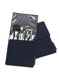 The Chic Travel Brush Set from Chantecaille is conveniently scaled down and especially handy for women on the go who choose to look pulled together wherever they travel. The range of smaller brushes, comfortably nestled in a chic navy case, can address virtually every makeup need. They include essential Cheek, Eye Basic, Eye Liner, Eye Perfector and Concealer Brushes. The Chic Travel Brush Set from Chantecaille is conveniently scaled down and especially handy for women on the go who choose to look pulled together wherever they travel. The range of smaller brushes, comfortably nestled in a chic navy case, can address virtually every makeup need. They include essential Cheek, Eye Basic, Eye Liner, Eye Perfector and Concealer Brushes.