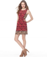 Colorblocking and a graphic floral print adds a mod appeal to this Rachel Rachel Roy dress that looks fresh for spring! Colorblocking and a graphic floral print adds a mod appeal to this Rachel Rachel Roy dress that looks fresh for spring!