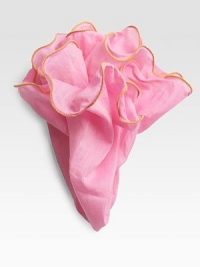 EXCLUSIVELY AT SAKS No folding required. A pocket round makes it easy to get the pocket square look. Just gather and place in your breast pocket.SilkDry cleanMade in USA EXCLUSIVELY AT SAKS No folding required. A pocket round makes it easy to get the pocket square look. Just gather and place in your breast pocket.SilkDry cleanMade in USA