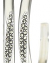 Judith Jack Impact Silver Sterling Silver and Marcasite Polished Hoop Earrings