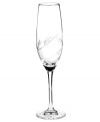 With a simple flourish in fine crystal, the Rhea flute from Marquis by Waterford crystal stemware lends effortless grace to contemporary decor. A timeless silhouette rooted in a minimalist base and tapered stem will set your table apart.